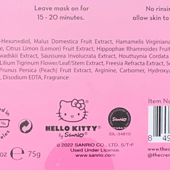 Hello Kitty Problem Solver Sheet Masks - Picture 4 of 5